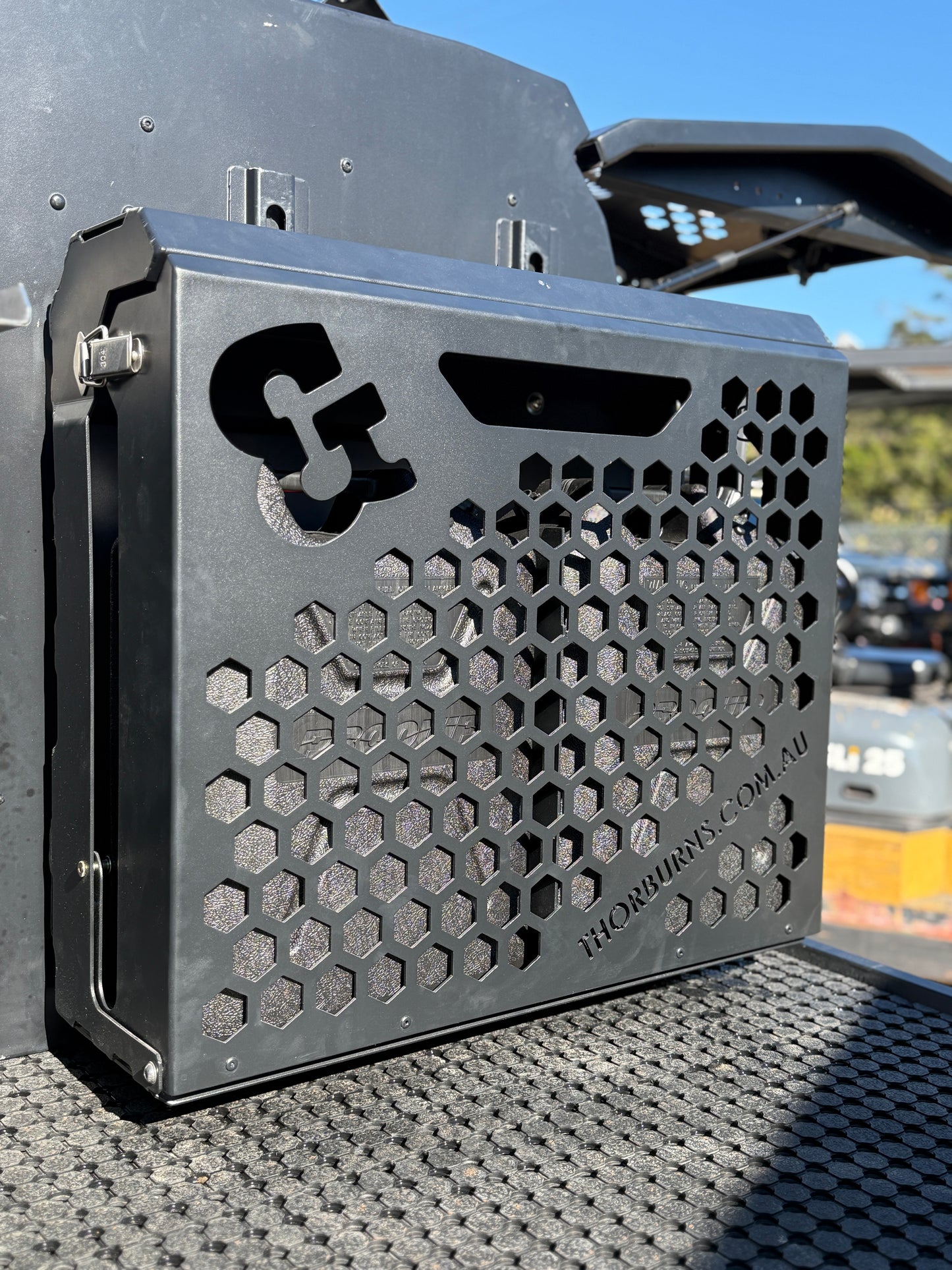 Lockable Double Jerry Can Holder