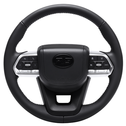 PVS Basic black leather 300 style steering wheel upgrade kit for Toyota