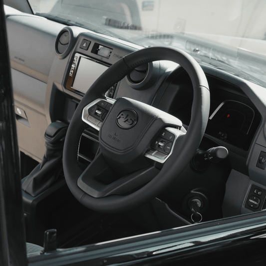 PVS Basic black leather 300 style steering wheel upgrade kit for Toyota