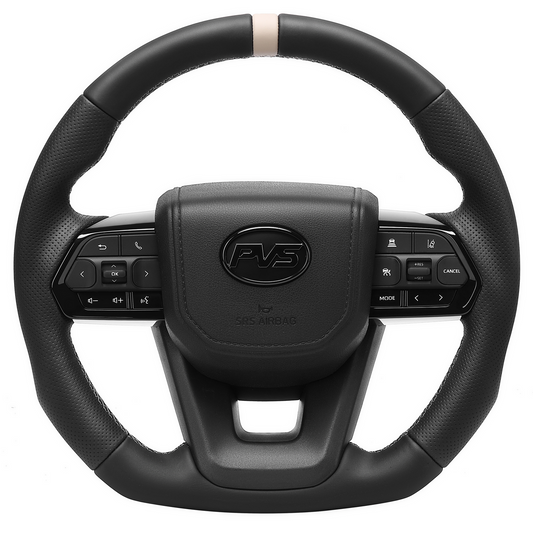 PVS Sandy Taupe limited edition V5 leather 300 style steering wheel upgrade kit for Toyota