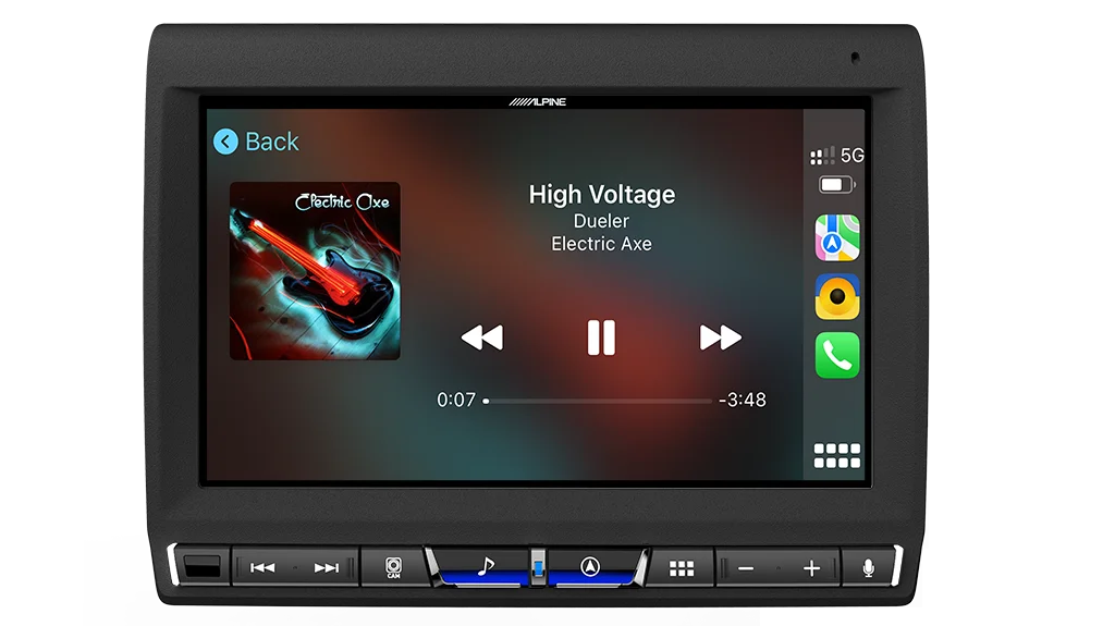 Alpine 9” integrated Hi-Res audio receiver with wireless apple CarPlay / Android auto USB