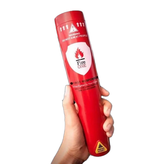 First response portable fire extinguisher device