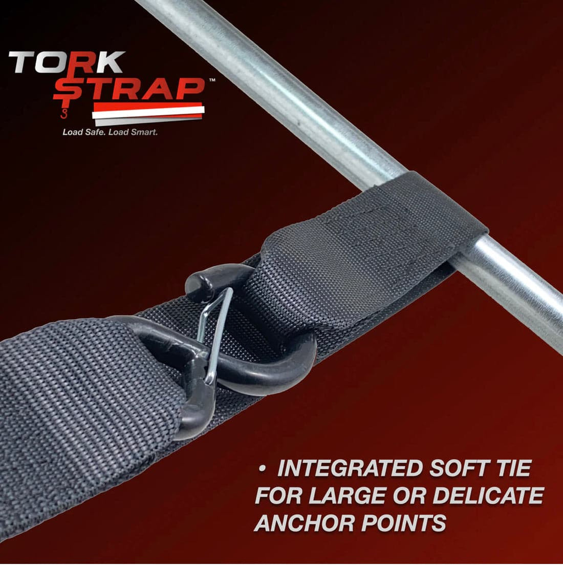 TorkStrap HD750 | Spring Loaded Tie Down Straps (1020kg Break Strength)
