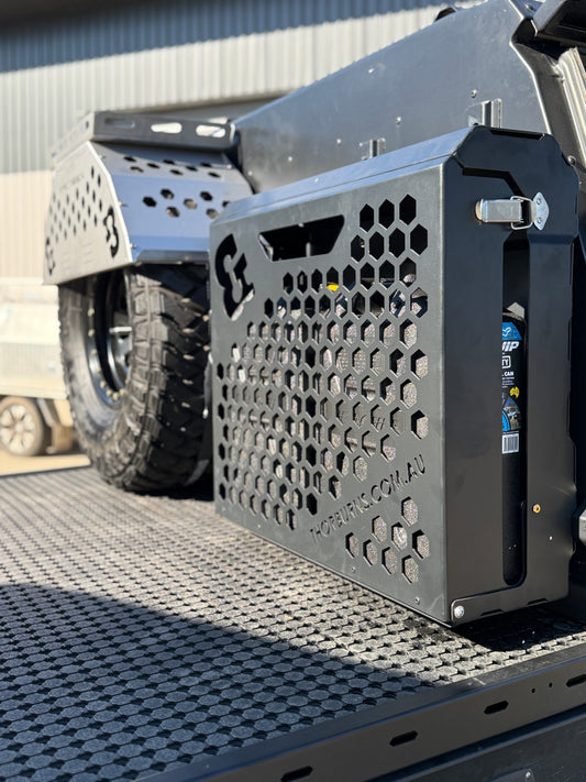 Lockable Double Jerry Can Holder