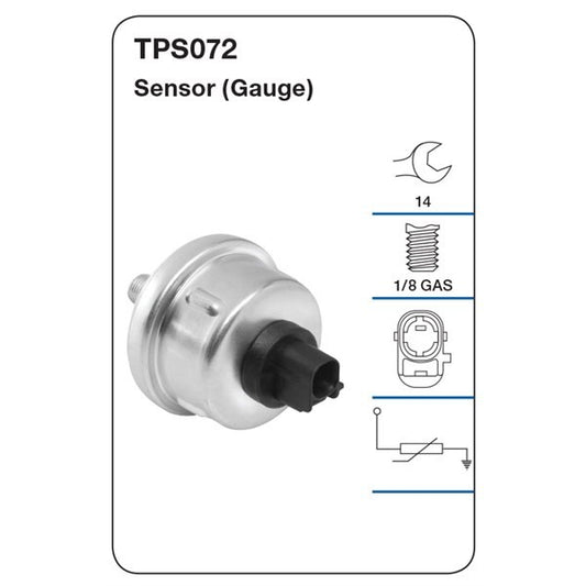 Tridon Oil Pressure Sensor (Gauge)
