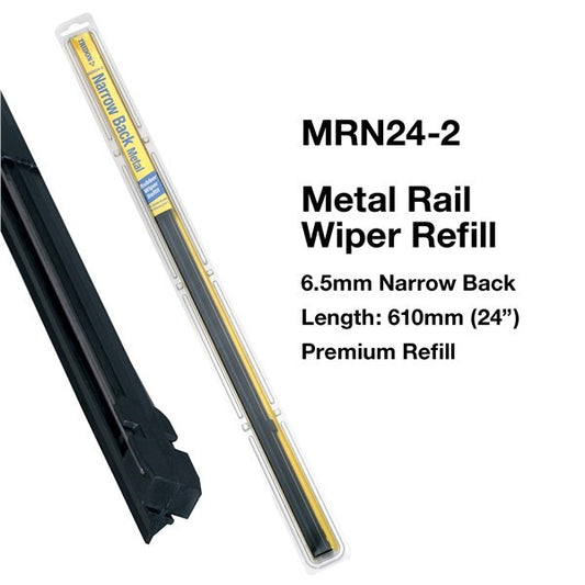 Tridon Wiper Refill Metal Rail Narrow - 2 Pack