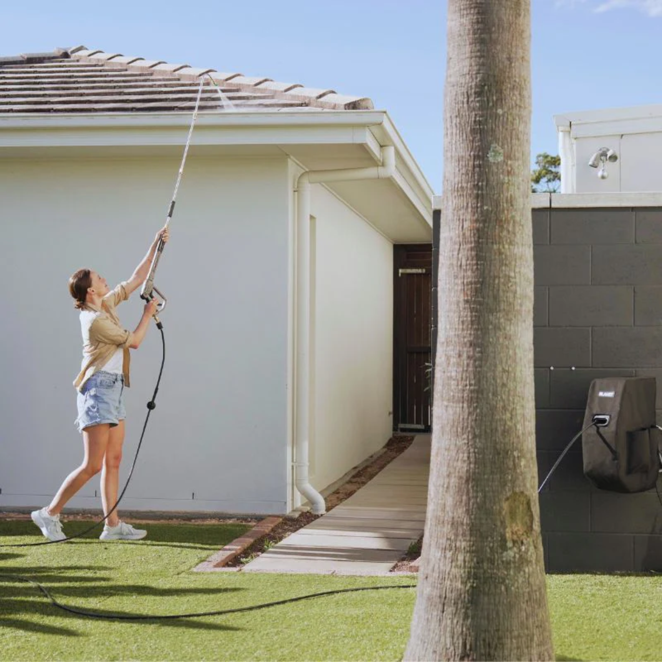 BLAHST R18 Wall-Mounted pressure washer + Swivel gun pro