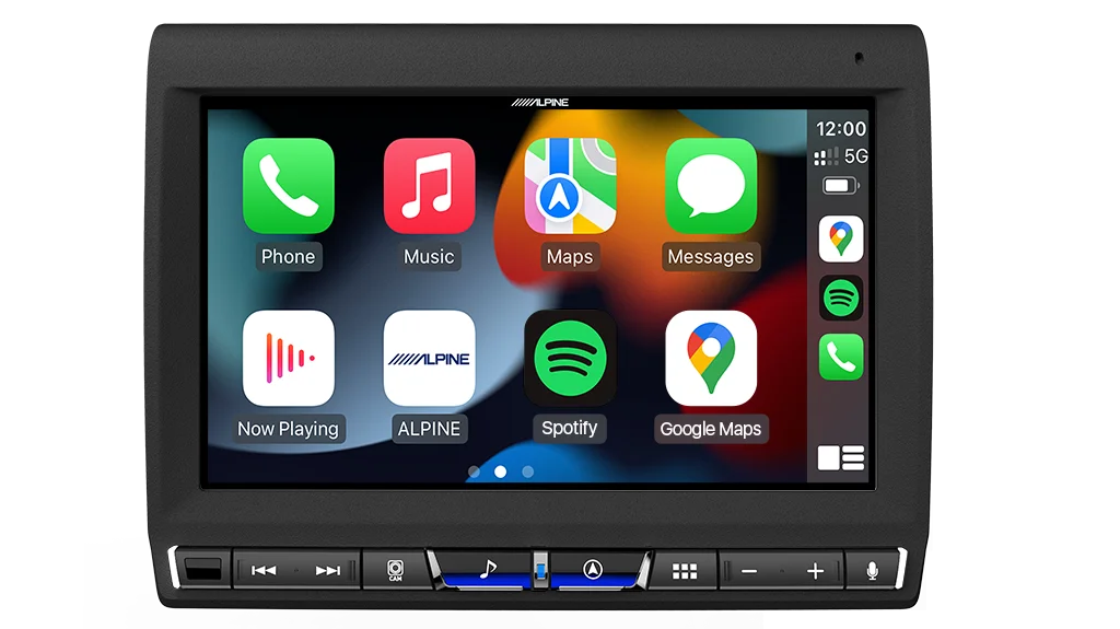 Alpine 9” integrated Hi-Res audio receiver with wireless apple CarPlay / Android auto USB