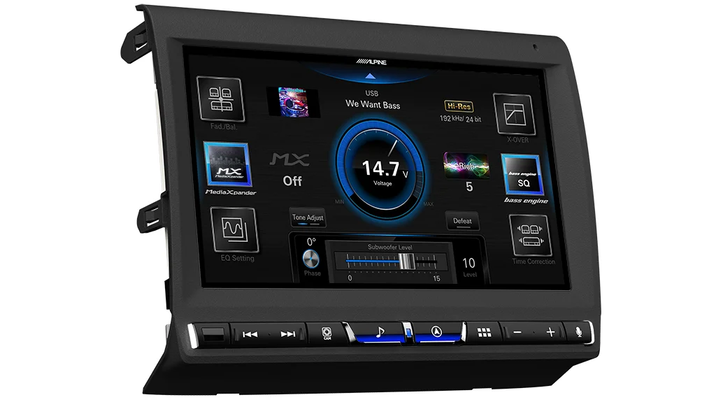 Alpine 9” integrated Hi-Res audio receiver with wireless apple CarPlay / Android auto USB